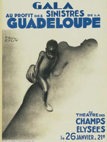 GALA AU PROFIT DES SINISTRES DE LA GUADELOUPE. 1929. 63x47 inches. H. Chachoin, Paris.
